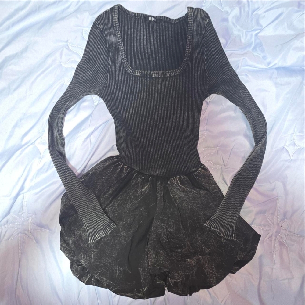 Long Sleeve Black Dress